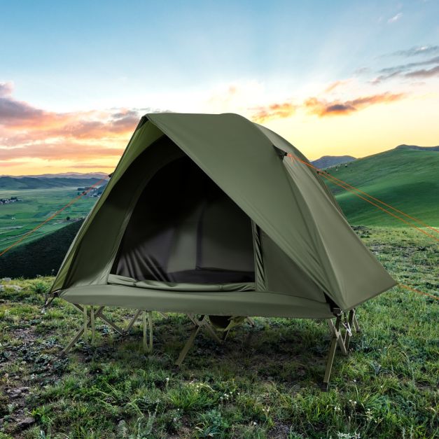 Lit Pliant 1 Personne Lit De Camping Pliable Meuble D'extérieur 190 Cm
