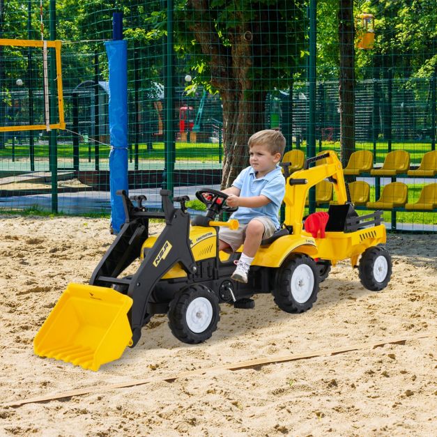 Tracteur à pédales pour enfants : test du modèle 3 en 1 robuste de Costway