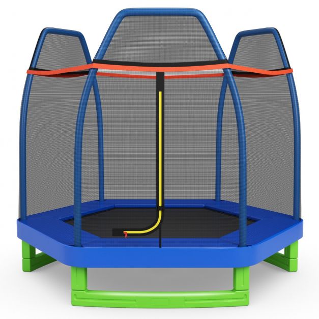 TBTBGXQ Trampoline d'intérieur pour enfants avec boîtier filet à ressort,  mini trampoline d'exercice pour aider les enfants à grandir et à jouer :  : Sports et Loisirs