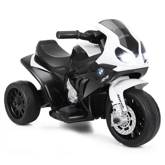 Moto électrique enfant avec roues d'entraînement, effets sonores