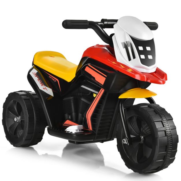 Charge Max.:25 kg Scooter à 3 Roues avec Boîte de Rangement 82 x 36 x 52,5 cm Fonctions Lumineuses et Sonores Bleu 3 km//h COSTWAY Moto Électrique 6V pour Enfants 3-7 Ans