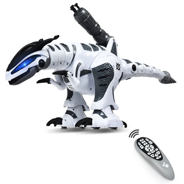 Robot de Dinosaure Electrique avec 5 Missiles Sons Lumières Robot  Télécommandé - Costway
