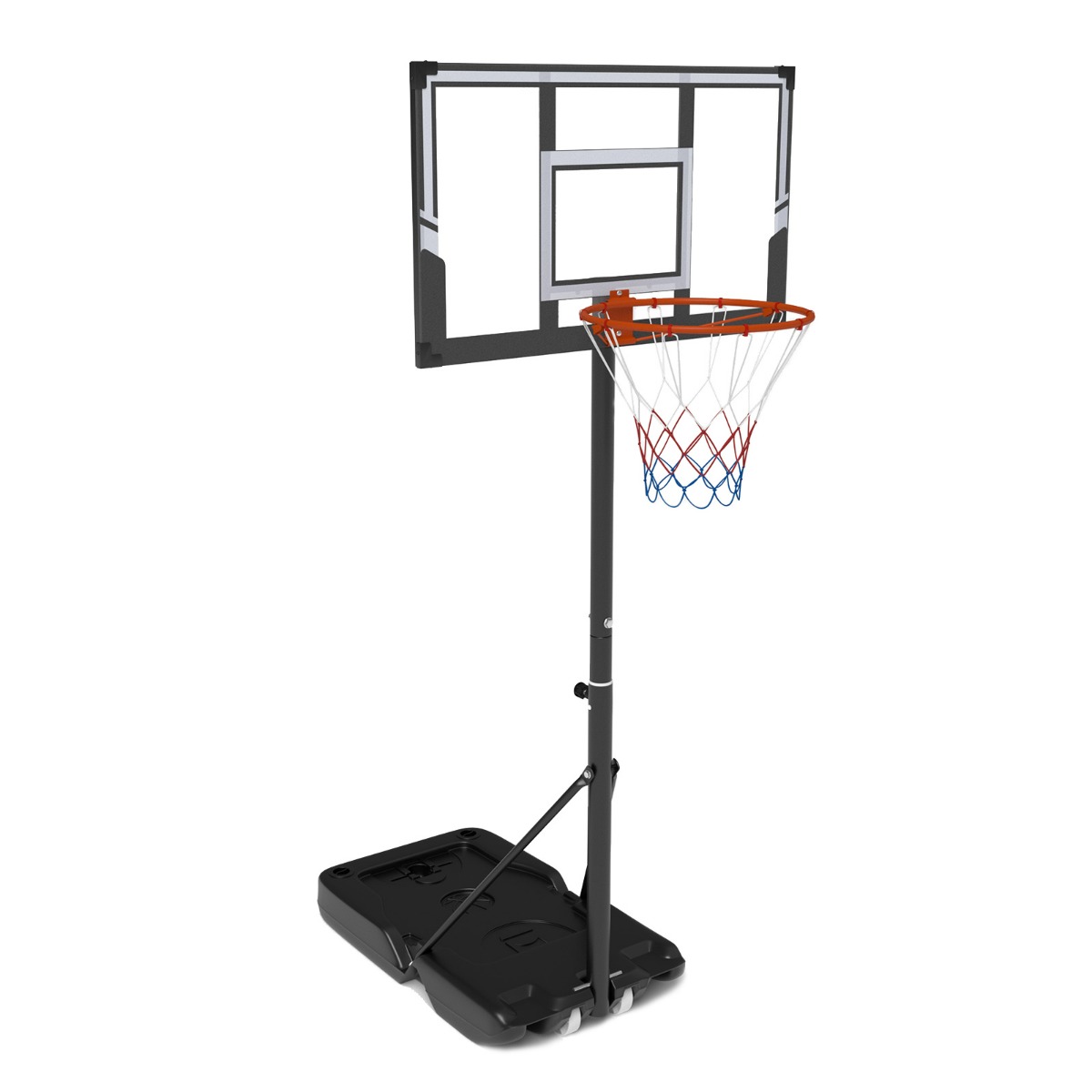 Costway Panier de Basket Portable Extérieur Système de But de Basket Ajustable 1-3 Mètres avec Panneau Incassable et Roulettes Noir