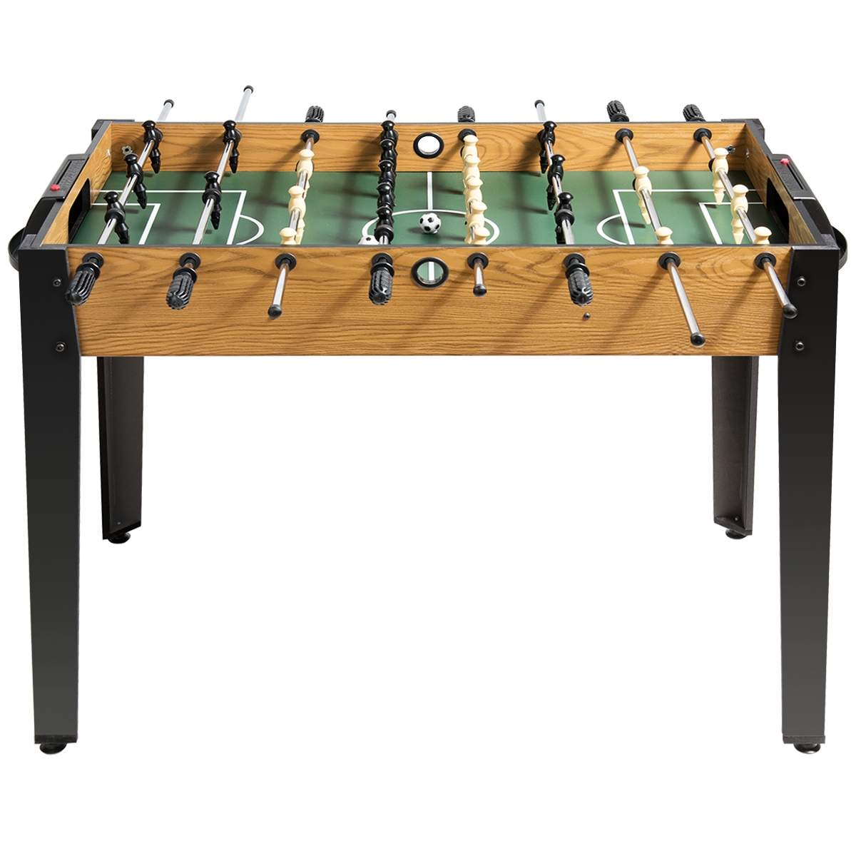 Costway Babyfoot pour Adulte et Enfant avec 2 Balles Idéal pour Maison Salles de Jeux d’Intérieur
