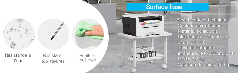 support-pour-imprimante-rangement-a-2-niveaux