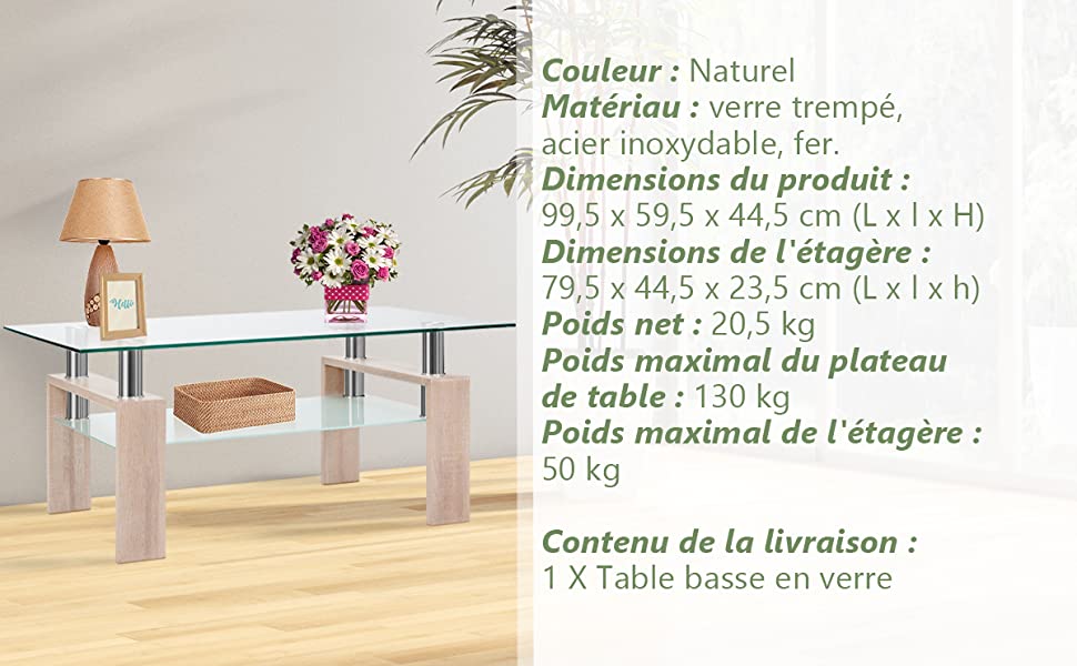 table-basse-verre