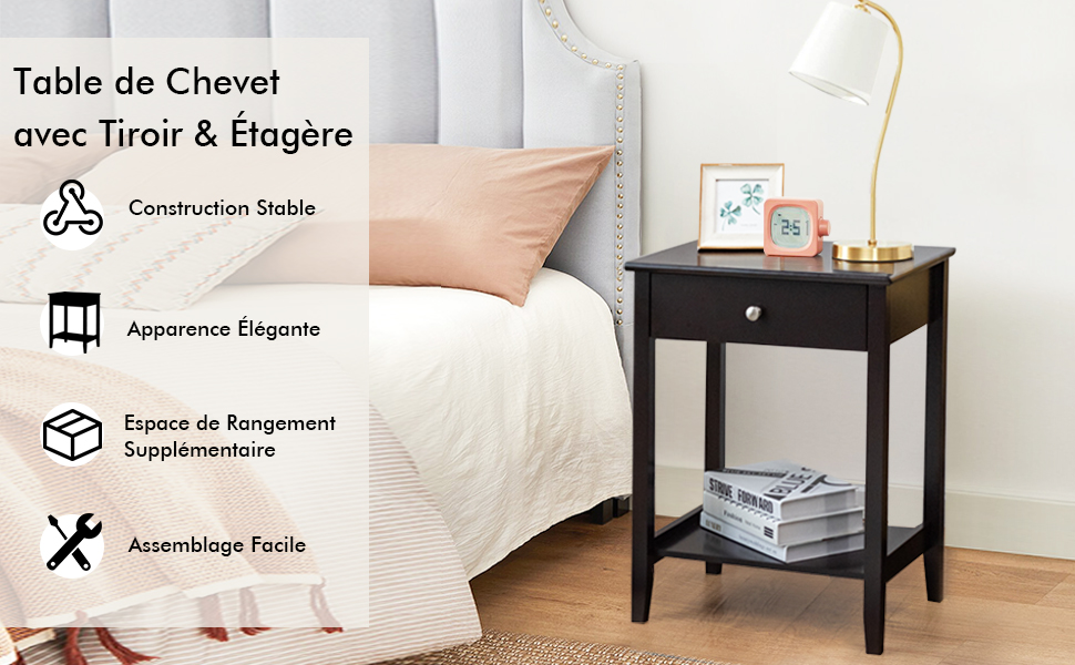 table-de-chevet-en-bois