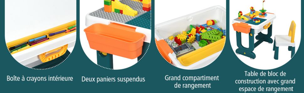 table-de-jeux-pour-enfants-et-ensemble-de-chaises