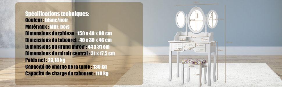 table-de-maquillage