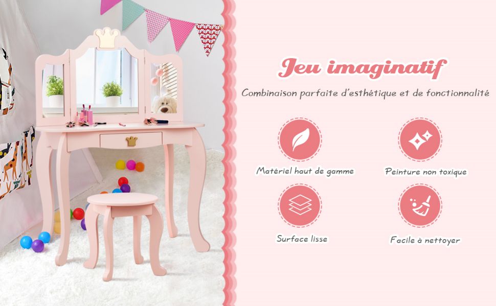 table-de-maquillage-pour-enfants-avec-miroir-triptyque