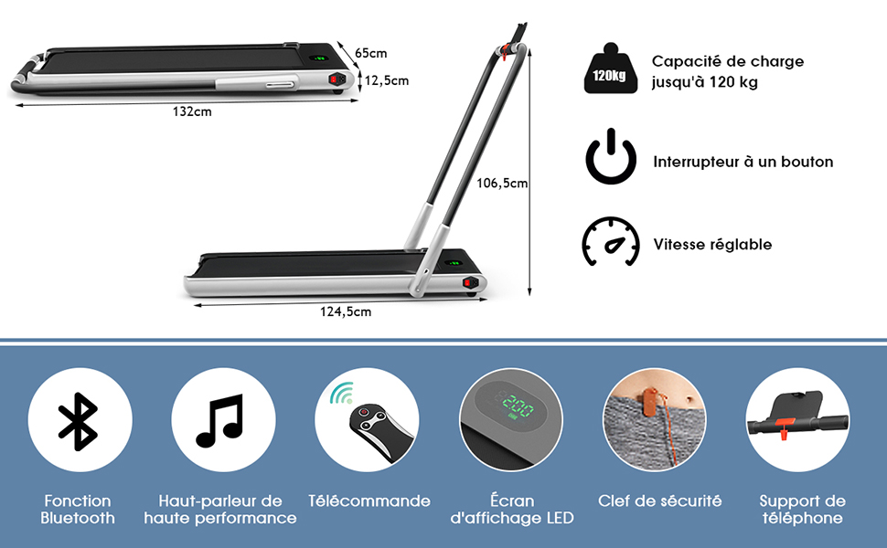 opvouwbare elektrische loopband