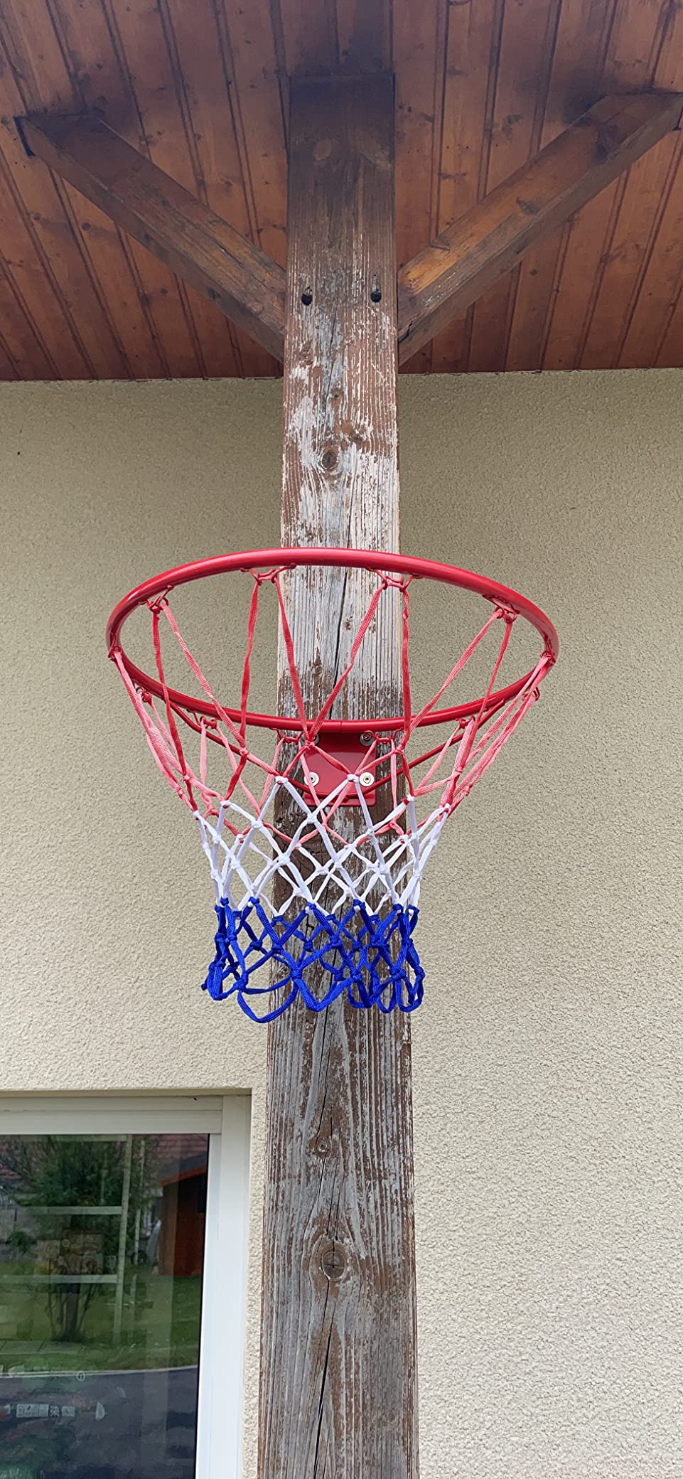panier de basket giantex 46cm de diamètre avec filet fixation au