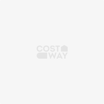 Costway Paddle Gonflable 325x76x15CM en PVC avec Pagaie Alliage Aluminium Réglable Aileron Amovible Pompe Manuel 120KG MAX Bleu+Blanc